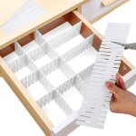 16 s�parateurs de tiroirs r�glables ? organiseurs de tiroir pour sous - v�tements, chaussettes et bijoux ...