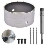 160mm scie � cloche bi - metal pour carrelage beton, scies cloches carotteuse tr�pan beton, avec adaptateur ...