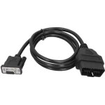 16pin obd2 � rs232 db9 connecteur de c�ble d'extension d'adaptateur d'interface de diagnostic de voiture ...