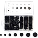 170 pi�cesbouchons en caoutchouc, assortiment oeillet en caoutchoucs, passe fils caoutchouc de trou, ...