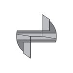 171. 160. 11 hm - fraise a rainer d=16x35 z=2 s=m12x1 dr.