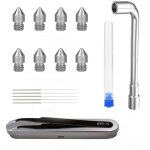 17pcs kit d'outils d'accessoires d'imprimante 3d, cl hexagonale d'aiguille de nettoyage de dgagement ...