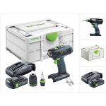 Festool t 18 + 3 basic perceuse - visseuse sans fil 18 v 50 nm brushless + 1x batterie 3, 0 ah + chargeur ...