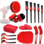 18 pi�ces brosse perceuse, outil de brosse perceuse nettoyage kit, drill brush pour surfaces de salle ...