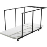 18 tables pliantes monobloc 180 cm et chariot de transport