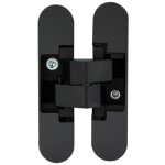 180� noir charni�re invisible - r�glable en trois dimensions - parfaitement cach� - mat�riau en alliage ...