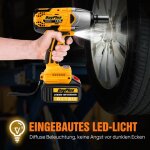 1800nm visseuse � choc sans fil visseuse 1 / 2 � � cliquet pour makita 18v