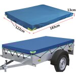 183x122x13cm housse de remorque pour camping - car imperméable robuste bleu 183x122x13cm housse de remorque pour camping - car imperméable robuste bleu