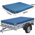 183x122x13cm housse de remorque pour camping - car imperméable robuste bleu 183x122x13cm housse de remorque pour camping - car imperméable robuste bleu