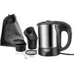 18575 reis - set bouilloire filaire acier inoxydable, noir contenance: 0. 5 l - unold