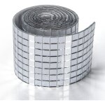 1888 pi�ces de mosa�que en verre, carreaux de mosa�que miroir autocollants, autocollants carr�s, boule ...