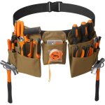 19 poches ceinture porte outil bricolage r�glable ceinture pratique, sacoche outils kaki