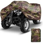 190t ext�rieure housse b�che protection pour atv moto quad imperm�able anti - uv camouflage 256�110�120cm, ...