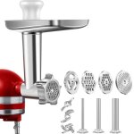 1ensemble d'accessoires de hachoir en mtal pour batteurs sur socle kitchenaid, accessoire de hachoir ...