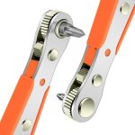 ?1pcs?cliquet tournevis magn�tique, mini cl� � cliquet 1 / 4, entra�nement 1 / 4  � couple elev�, tournevis ...