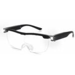 1pc lunettes loupes 160 % avec lumi�re led rechargeable - lunettes grossissantes puissantes - lunettes ...