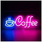 1pc neon led coffee non lettre art mural enseigne lumineuse jolie lampe non pour caf bar club party ...