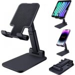 1pc noir support t�l�phone, support de tablette pliable support de t�l�phone portable pour bureau compatible ...