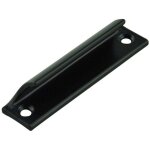 1pc poign�e de forme sp�ciale en aluminium peint noir l. 90 mm - adapt�e aux baies vitr�es, poign�es ...