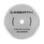 Disque diamant tron�onnage 180mm al�sage 22, 2mm pierre b�ton ? eberth