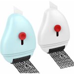 Fei yu - 2 en 1 tampons rouleaux contre vol d'identit, lot de 2 tampons rouleaux en abs auto - encreur, ...