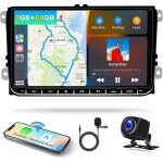 [2 + 64g] 9  android 13 autoradio pour vw golf 5 t5 polo tiguan passat avec carplay sans fil gps 2 din ...