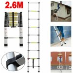 Dayplus - 2. 6m / 8. 5ft chelle tlescopique loft aluminium pour maison grenier, 9 - marches chelle ...