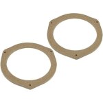 2 adaptateurs hp compatible avec ford c - max focus 165mm ar bois mdf impregnes vernis