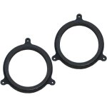 Adnauto - 2 adaptateurs hp compatible avec renault megane 3 165mm av bois mdf impregnes