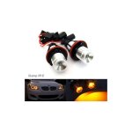 2 ampoules canbus cree angel eyes - led couleur ambre - pour phares avants allums de jour - pour e39 ...