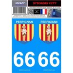 2 autocollants city 66