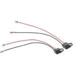 2 cables adaptateurs haut - parleur compatible avec opel renault