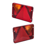 2 cabochons feu 6 fonctions ajba rl 80 gauche et droit 6 fonctions - position, stop, �clairage plaque, ...