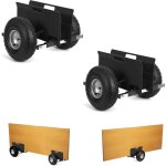 2 chariots porte - panneaux, capacit� de charge de 272 kg, avec pneus pneumatiques de 25, 4 cm, chariots ...