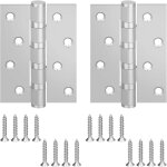 Linghhang - 2 charnières de porte en acier inoxydable, 4 billes en acier, matériau de renfort épaisseur ... Linghhang - 2 charnières de porte en acier inoxydable, 4 billes en acier, matériau de renfort épaisseur ...
