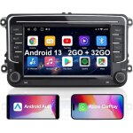2 din autoradio, 7' radio voiture pour vw golf, passat, seat, touran, skoda, carplay & android auto, ...