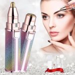 2 en1 pilateur sourcils, epilateur visage femme avec deux ttes pour lvres nez visage epilateur electrique ...