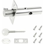 2 ensembles boulons de scurit lock boulons de porte  mortaises serrures verrou en acier inoxydable ...