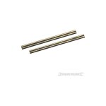 Fers de rabot en carbure de tungstne, 2 pcs - 80 x 5, 5 x 1, 1 mm - silverline