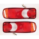 2 feux arri�res lampe pour camion, benne basculante, tracteur, remorque, ch�ssis - ampoules universelles ...