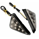 Way - 2 pcs feux de clignotants, ambre led feux de signalisation voyants, 12v triangle feux de marqueur ...