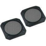 2 grilles 130mm pour haut - parleur 100mm metal carre 2 grilles 130mm pour haut - parleur 100mm metal carre