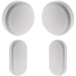 2 hublots led rond et ovale - blanc chaud - ip44 - 8w - elexity