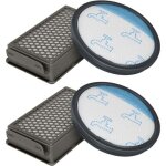 2 kit de filtres hepa pour rowenta / moulinex / tefal compact power cyclonic aspirateur ro3731ea ro3753ea ...
