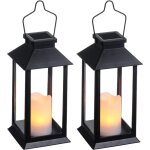 Kcvv - 2 lampes solaires extrieures de jardin, lanternes solaires extrieures avec bougies led sans ...