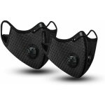 2 masques anti - poussi�re pour serviettes de sport, avec filtre � charbon actif, lavables, r�utilisables ...