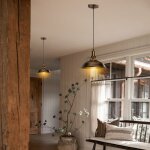 2 pack 27cm lustre suspension industrielle vintage plafonnier en mtal abat - jour chapeaux luminaire ...