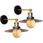 2 pack applique murale industrielle e27 22cm lampe de plafond vintage plafonnier luminaire d�coration ...
