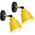 2 packs appliques murales vintages industrielles plafonniers luminaires e27 en m�tal r�glable lampe murale ...