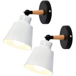 2 packs appliques murales vintages industrielles plafonniers luminaires e27 en m�tal r�glable lampe murale ...